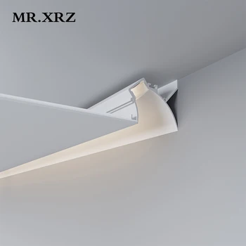 MR. XRZ Teto Rebaixado Linear da Barra de Luzes do Perfil de Alumínio Led da Arruela da Parede Celing Contornando a Linha para a Casa Sala de estar Iluminação