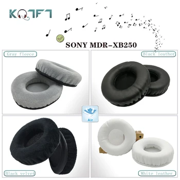 KQTFT flanela 1 Par de Almofadas de Substituição para SONY MDR-XB250 Fone de ouvido Protecções de Earmuff Capa de Almofada Copos