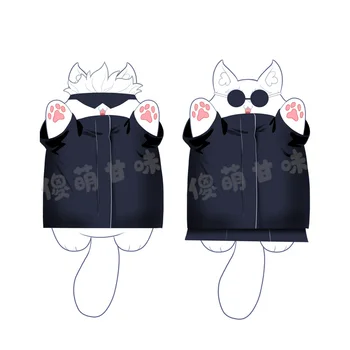 Anime japonês Jujutsu Kaisen Geto Suguru Gojo Satoru Bonito Gato de Pelúcia Boneca Brinquedo de Pelúcia Alterar Terno de Vestir Roupas de Boneca 20cm