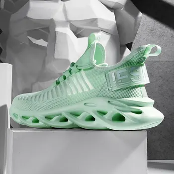 2022 Homens Lâmina Sapatilhas Casuais Sapatos De Homem Respirável Tenis Masculino Formadores Super Leve Sapato Masculino Oca Exclusivo Chaussure Homme