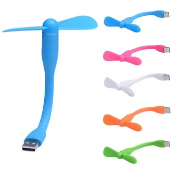 Flexível USB Mini Ventilador Portátil Destacável Ventilador de Refrigeração para PC do Banco do Poder de Dispositivos USB Mini Portátil USB Ventilador