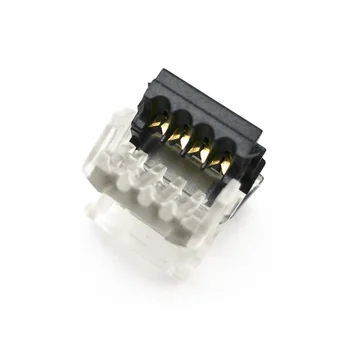 5pcs 8mm/10mm/12mm LED Colorido Faixa de Conector de 2/3 4pin 5pin Luz correia para IP65 Impermeável Tira Use Fio 3528/5050/5630