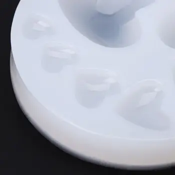UV Resina Epóxi Ferramenta de Molde de Silicone em Forma de Coração Moldes de DIY Ferramentas para joalheiros Espelho Pingente de Colar Encantos Artesanatos