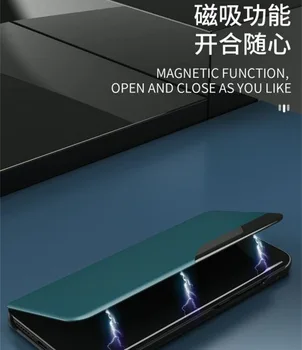 Samsung Note20 Caso De Telefone Flip Do Telefone Galaxy S20 Janela Caso De Couro De Couro Titular Caso Magnéticas De Sucção