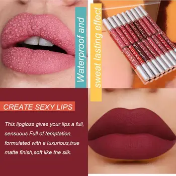 CAKAILA Matte Batom Velvet Lip Gloss Comestic Líquido Impermeável, Não-marcação de Longa Duração batom dos Lábios Sexy Maquiagem TSLM1