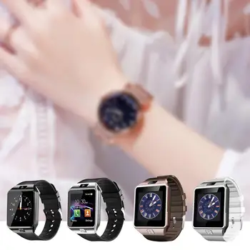 DZ09 Inteligente Homens do Relógio do Telefone do Relógio Câmera Impermeável do Cartão Sim mais Recente do Smart watch Chamada de Relógio Pulseira de Mulheres Para Android