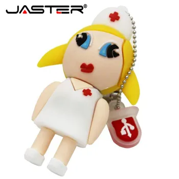 JASTER médico Enfermeiro Pendrive 4GB 8GB 16GB 32GB 64GB de Memória USB 2.0 Pen Drive USB Flash Drives