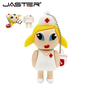 JASTER médico Enfermeiro Pendrive 4GB 8GB 16GB 32GB 64GB de Memória USB 2.0 Pen Drive USB Flash Drives