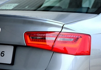 ABS Plástico Pintada de Cor Traseira do Tronco Asa Lip Spoiler Acessórios do Carro Para Audi A6 C7 Spoiler 2011 2012 2013 2016