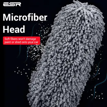 ESR 2PCS Duster Escova de Microfibra Extensível Mão de Aspirador de Pó Pincel Flexível Mobiliário de Casa de Carro de Limpeza de Patacas, com o Duster Titular