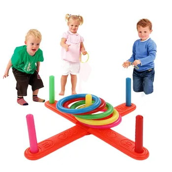 Aros jogando plástico aros de jardim, jogos de piscina, brinquedos de diversão ao ar livre para definir novos crianças entretenimento ao ar livre, brinquedo e esportes