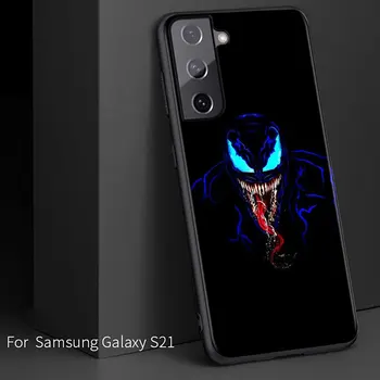 Vingadores da Marvel Super Hero Veneno Para Samsung Galaxy S21 S20FE S10 S10e S9 S8 S7 S6 Ultra Plus Lite Borda 5G Caso de Telefone