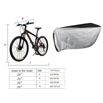 Impermeável, à prova de Poeira UV-Proteger Bicicleta Cobrir Tempo de Resistência de Folha para Motos Scooters 20