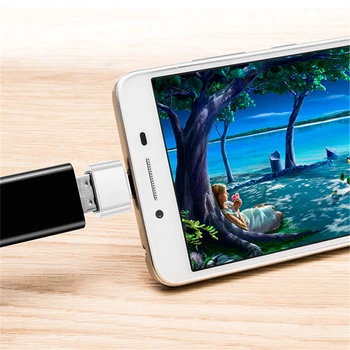 USB Tipo-C para USB3.0 Adaptador OTG para Samsung Huawei Xiaomi Honra Redmi OnePlus Telefone Android Sincronização de Dados Universal USB-C Conversor