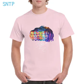 Evolução da J Cole t-shirt de Streetwear Hip Hop J. Cole Face T-Shirt criativo gráficos Topo de Algodão Feminino/Homem