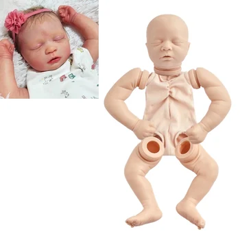 Miaio Reborn Baby Doll 18,5 Polegadas Realistas Bebê Recém-nascido Skya de Vinil sem pintura Inacabada Boneca Peças DIY em Branco Boneca Kit