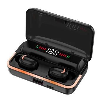 E10 TWS sem Fio Bluetooth 5.1 Fones de ouvido Estéreo de Fones de ouvido Fones de ouvido de Esportes Impermeável Fone de ouvido com Microfone e Caixa de Carregamento