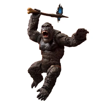 Original Bandai Shm King Kong 2021Godzilla Vs Kong S. h.monster Anime Figura de Ação de Coleta de Modelo de Brinquedos para Meninos de Presente