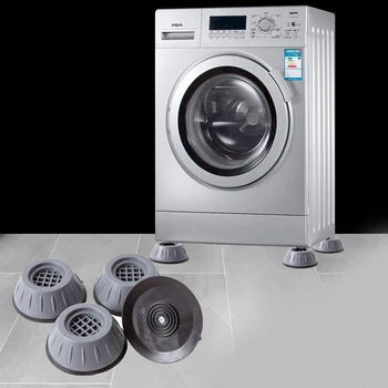 Máquina de lavar roupa Anti-Vibração Almofadas de 1/4pack de Choque e de Cancelamento de Ruído Multifunções Almofadas do Pé artigos para Casa DRSA889