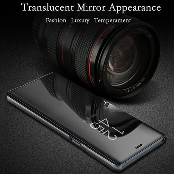 Espelho Inteligente Visão Clara Casos Para Huawei P10 Lite P10 Plus Flip Em Couro Do Telefone Móvel Tampa Traseira Para HuaweiP10Plus P10Lite Caso