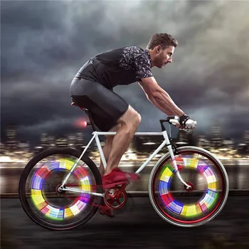 12PCS Roda de Bicicleta Luz de Bicicleta Adesivos refletores Raios da Roda de Tubo Tira Aviso Refletor de Luz de Bicicleta Lâmpada de Acessórios de Moto
