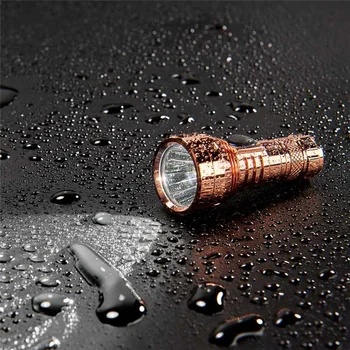 Lumintop GT de Cobre/Latão 450LM 300m EDC Lanterna com 10180 Bateria Recarregável USB Potente Lanterna de LED Lâmpada de Lanterna Holofote