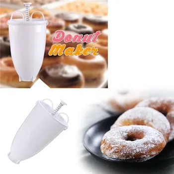 Donut Maker Distribuidor Frite-Donut Molde de Waffle de Rosca Máquina Donut Fazer DIY Ferramentas de Cozimento DONUT MAKER DISTRIBUIDOR