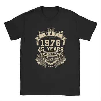 Nascido Em Maio de 1976, De 45 Anos, Sendo Impressionante Limitada de T-Shirt dos Homens Algodão T-Shirt 45º Aniversário Camiseta Nova da Chegada de Roupas