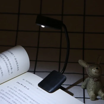 Para Kindle & Notebook Luz de Leitura LED de Livro de Mesa de Luz de Lâmpada Mini Clipe Flexível