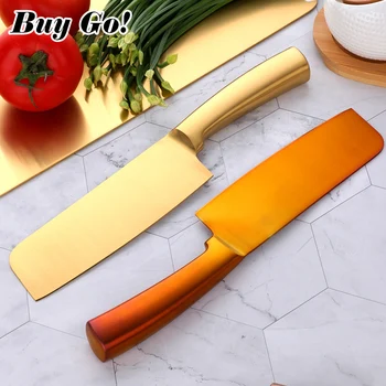 1/2PC 6.3 polegadas de Aço Inoxidável Chef Faca Afiada Cutelo de Carne Vegetal Cozinha Chinesa de Fatiar Pão Faca de Ferramentas de Cozinha