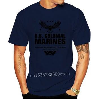 U. S Colonial Marines Navio De Guerra Sulaco Filme Estrangeiro Estrangeiros De Ficção Científica Retrô 2019 Nova Marca De Moda Tops Masculinos Homens Design De T-Shirt