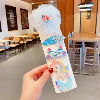 Congelados Gancho Conjunto De Arco De Curva Cocar Super Fada Coreano Menina Bebê Da Princesa Acessórios De Cabelo