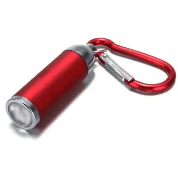 LED Mini Lanterna de Mão Pequena Luz KeyChain da Tocha Keyring da Noite Para o Acampamento GA13 Lâmpada Esporte Colorido Exterior Botão do Flash F3M4
