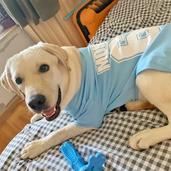 Verão Listrado Cão Camisa De Algodão Casual Animal De Estimação Colete Confortável Cão Fantasia De Cachorro T-Shirt Respirável Cão Roupas