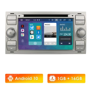 Android de 10 de GPS do Carro do Rádio Leitor Multimídia Ford focus S-MAX, Mondeo Galaxy Transit Connect Kuga Espelho-Link USB WIFI 4G BT