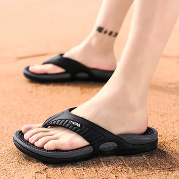 Massagem Flip-flops de Verão, Homens de Chinelos, Sandálias de Praia Confortável Homens Casual Shoes Moda Homens Flip-Flops Quente da Venda de Calçado 2021