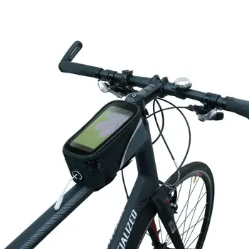 Ciclismo Saco de Bicicleta Tubo de Cabeça de Guidão de Telefone Móvel da pilha Saco de Titular Caso Ecrã do Telefone Monte de Sacos de Caso Com tela de Toque