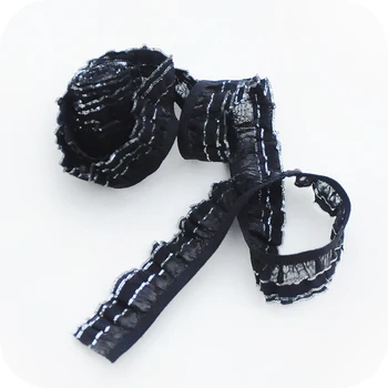 De 2,5 cm de Largura, Elástico Plissado Laço de Fita DIY Vestido de Saia Acessórios de Materiais Têxteis-Lar de Costura de Brinquedo de Estimação Roupas Decoração