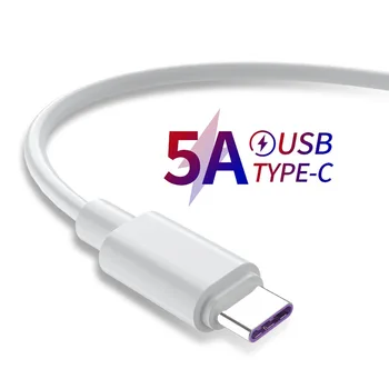 Alta Qualidade 5A USB Tipo C Cabo carregador Rápido USB-C do Fio Para a Huawei, Samsung Nota 9-Tipo de Dados c o Rápido Carregamento do Cabo do Carregador Usb c