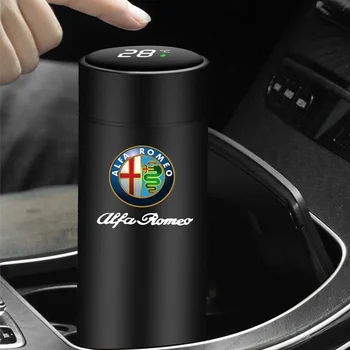 500mlvacuum aço inox garrafa térmica copo inteligente de temperatura displayy chaleira apropriado para o carro Land Rover Range Rove