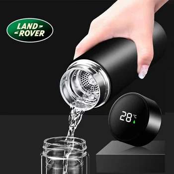 500mlvacuum aço inox garrafa térmica copo inteligente de temperatura displayy chaleira apropriado para o carro Land Rover Range Rove