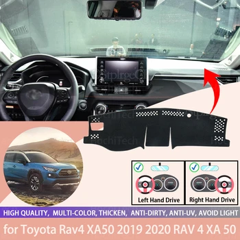 Para Toyota Rav4 XA50 2019 2020 RAV 4 XA 50 antiderrapante, Tampa do Painel de controle Protetor Acessórios do Carro pára-Sol do Tapete