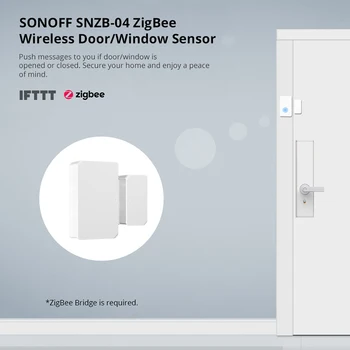 SONOFF Zigbee ZBBridge Pedido SNZB ZBMINI / sem Fio Interruptor de Temperatura/Movimento/Porta Sensor Inteligente de Trabalhar Com Alexa Inicial do Google