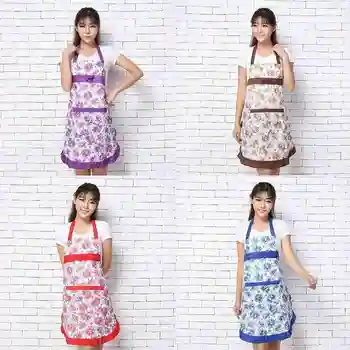 1pc Grosso Mulheres Avental de Cozinha Impermeável Avental de Cozinha Multi-cor Limpeza Especial Avental