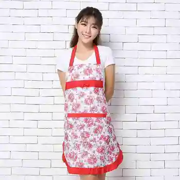 1pc Grosso Mulheres Avental de Cozinha Impermeável Avental de Cozinha Multi-cor Limpeza Especial Avental