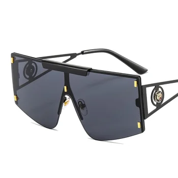 2021 Nova Chegada Escudo de Óculos de sol feminino masculino Moda PC Gradientes Lente Armação de Liga de Alta Qualidade de marcas de Luxo Designer de Logotipo