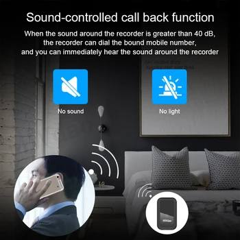 Móveis de controle de APLICATIVO gravador de Voz ativado som mini gravação de dispositivo de escuta gravador micro audio digital pequeno segredo