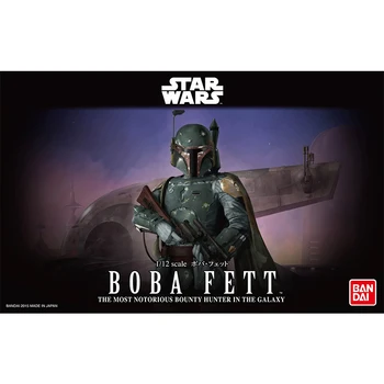 Bandai Star Wars 1/12 Caçador de Recompensas Boba Fett Modelo Montado Figura de Ação do Adulto Decoração de Boneca Brinquedos para Crianças Presentes