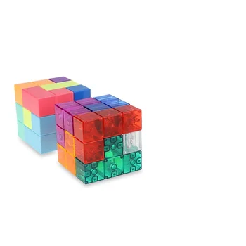 YJ Blocos Magnéticos Velocidade de Quebra-cabeça Cubo DIY 3x3x3 Yongjun Teste do Cérebro Educativos Brinquedos de Aprendizagem Para a Criança Bloco Cubo Mágico