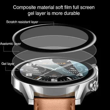 Cobertura completa Protetor de Tela Para o Huawei Assistir GT 2E GT2 46mm 42mm 2e GT2E Macio da Fibra do Smartwatch de Protecção Soft Filme Não Abl